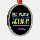 Vertrauen Sie, dass ich ich ein Silbernes Ornament (Rechts)