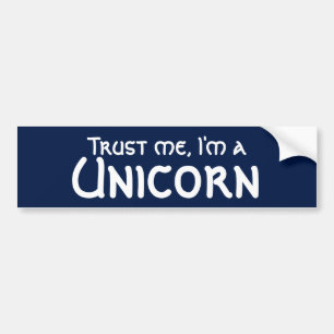 Vertrauen Sie, dass ich ich ein Unicorn-lustiger Autoaufkleber