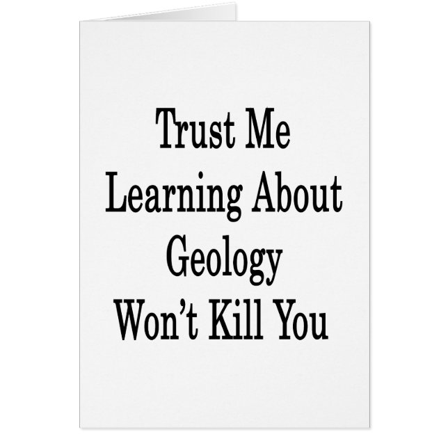 Vertrauen Sie, dass ich lernend über Geologie Sie (Vorne)