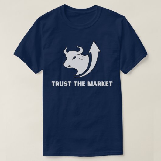 Vertrauen Sie dem Börsenmarkt, der in Design inves T-Shirt (Design vorne)