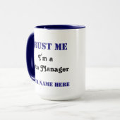 Vertrauen Sie dem Daten-Manager Tasse (Vorderseite Links)