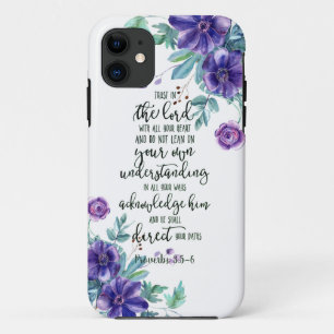 Vertrauen Sie dem Herrn floral   Case-Mate iPhone Hülle