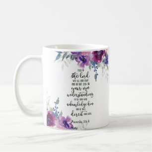 Vertrauen Sie dem Herrn floral   Kaffeetasse