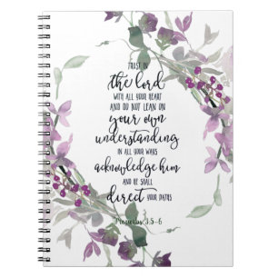 Vertrauen Sie dem Herrn floral  Notizblock