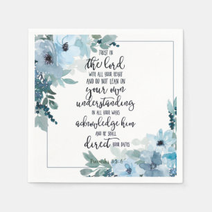 Vertrauen Sie dem Herrn floral Serviette