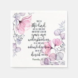 Vertrauen Sie dem Herrn floral Serviette