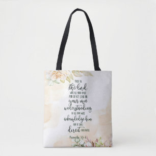 Vertrauen Sie dem Herrn floral Tasche
