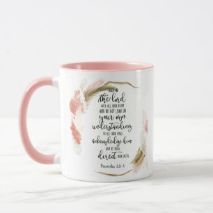 Vertrauen Sie dem Herrn floral   Tasse