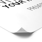 "Vertrauen Sie dem Herrn mit all Ihrem Herzen" dru Poster (Ecke)