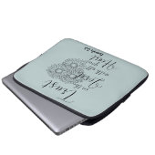 Vertrauen Sie dem Herrn mit all Ihrem Herzen Laptopschutzhülle (Vorne Knopf)