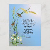 Vertrauen Sie dem Herrn mit all Ihrem Herzen Postkarte (Vorderseite)