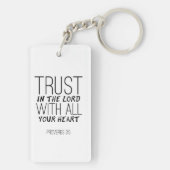 "Vertrauen Sie dem Herrn mit all Ihrem Herzen" Sch Schlüsselanhänger (Rückseite)
