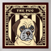 Vertrauen Sie dem Mops Poster (Vorne)