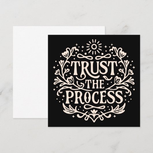 Vertrauen Sie dem Prozess (Vorne/Hinten)