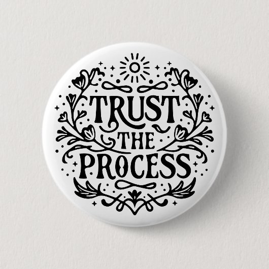 Vertrauen Sie dem Prozess Button (Vorderseite)