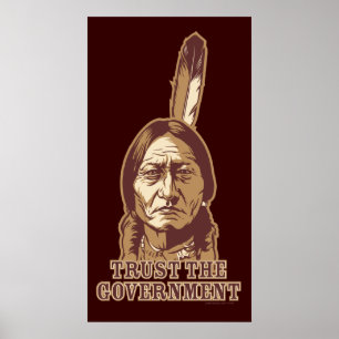 Vertrauen Sie dem Regierungs-Plakat Poster