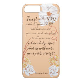 Vertrauen Sie dem Rosa Lord-White Roses In Gold Case-Mate iPhone Hülle