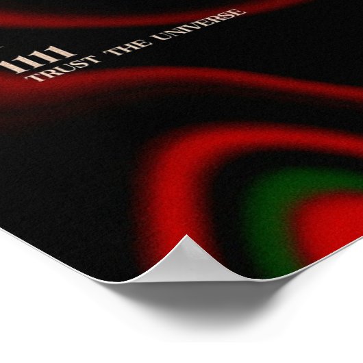 Vertrauen Sie dem Universum Poster (Ecke)