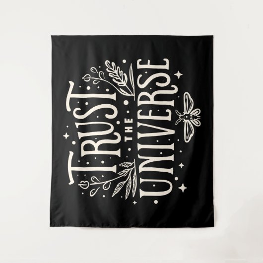 Vertrauen Sie dem Universum Wandteppich (Vorderseite)