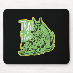 Vertrauen Sie den Paws - zwei Hunde, die einander Mousepad