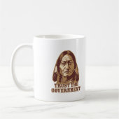 Vertrauen Sie der Regierung Kaffeetasse (Links)