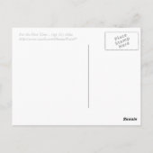 Vertrauen Sie der Regierung nicht Postkarte (Rückseite)