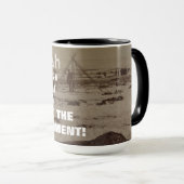 Vertrauen Sie der Regierung Poster verwundete Knie Tasse (VorderseiteRechts)