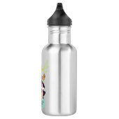 Vertrauen Sie Gott farbenfroh, kühl und Abstrakt Edelstahlflasche (Rechts)