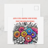Vertrauen Sie Gott, Glaube Postkarte (Vorne/Hinten)