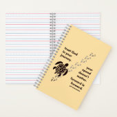 Vertrauen Sie Gott in die Reise - Turtle Spiral No Notizblock (Innen)