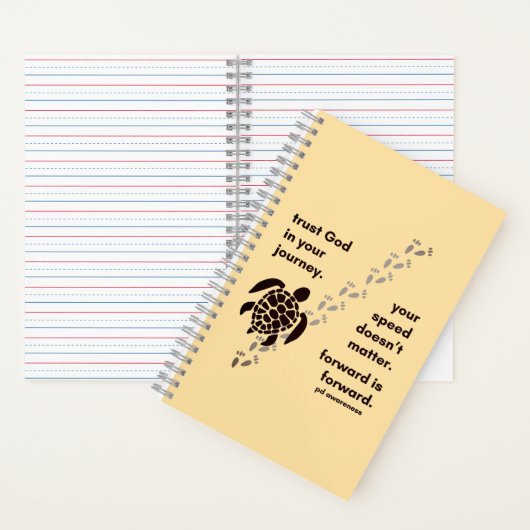Vertrauen Sie Gott in die Reise - Turtle Spiral No Notizblock (Innen)