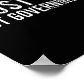 Vertrauen Sie Gott nicht der Regierung Poster (Ecke)