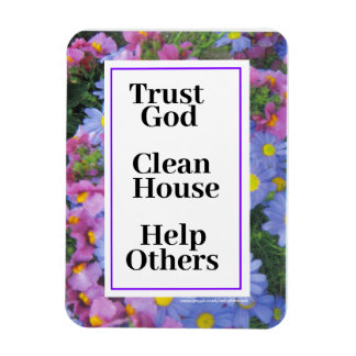 Vertrauen Sie Gott sauberes Haus hilft anderen Magnet
