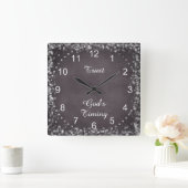 Vertrauen Sie Gottes Timing Zitat Quadratische Wanduhr (Zuhause)