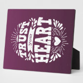 Vertrauen Sie Ihrem Herzen Fotoplatte (Seite)