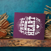 Vertrauen Sie Ihrem Herzen Fotoplatte (Seite)