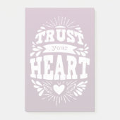 Vertrauen Sie Ihrem Herzen Post-it Klebezettel (Vorderseite)
