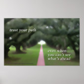 Vertrauen Sie Ihrem Wegplakat Poster (Vorne)