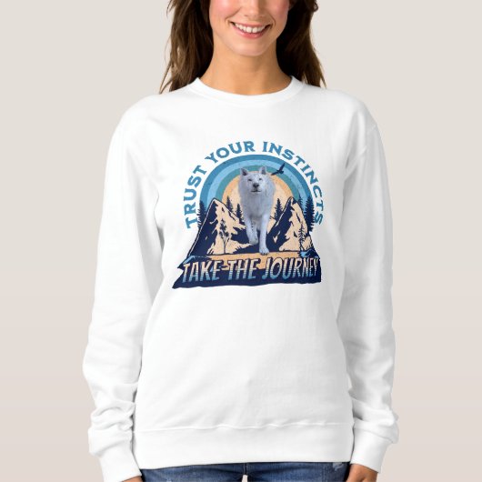Vertrauen Sie Ihren Instinkten in den arktischen W Sweatshirt (Vorderseite)