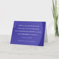 Vertrauen Sie Lord Bible Get Well Card