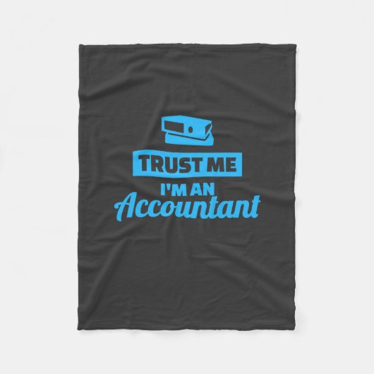 Vertrauen Sie mir, dass ich Buchhalter bin Fleecedecke (Vorderseite)