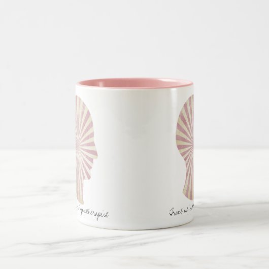 Vertrauen Sie mir, dass ich ein Hypnotherapeut bin Zweifarbige Tasse (Mittel)