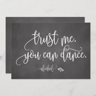 Vertrauen Sie mir, dass Sie alkoholische Hochzeit  Einladung
