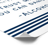 Vertrauen Sie mir, dass Sie das Zeichen der Navy-H Poster (Ecke)