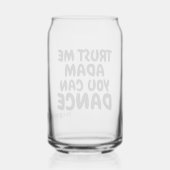Vertrauen Sie mir, dass Sie personalisierten Alkoh Dosenglas (Rückseite)