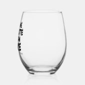 Vertrauen Sie mir, dass Sie personalisierten Alkoh Weinglas Ohne Stiel (Links)