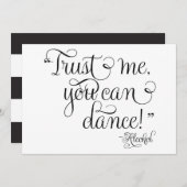Vertrauen Sie mir, dass Sie tanzen können - Alkoho (Vorne/Hinten)