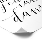 Vertrauen Sie mir, dass Sie tanzen können - Alkoho Poster (Ecke)