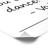 Vertrauen Sie mir, dass Sie tanzen können, Vodka,  Fotodruck (Ecke)