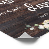 Vertrauen Sie mir, dass Sie tanzen Zeichen rustika Poster (Ecke)